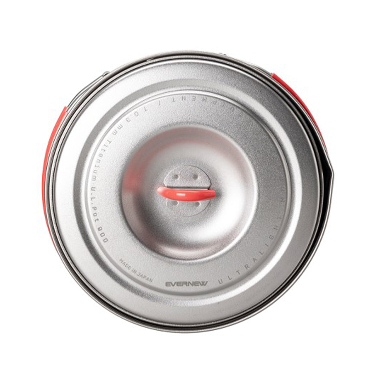 Titanium wide area flat cooker 900ml Ti U.L. POT 900 [Evernew Evanu]