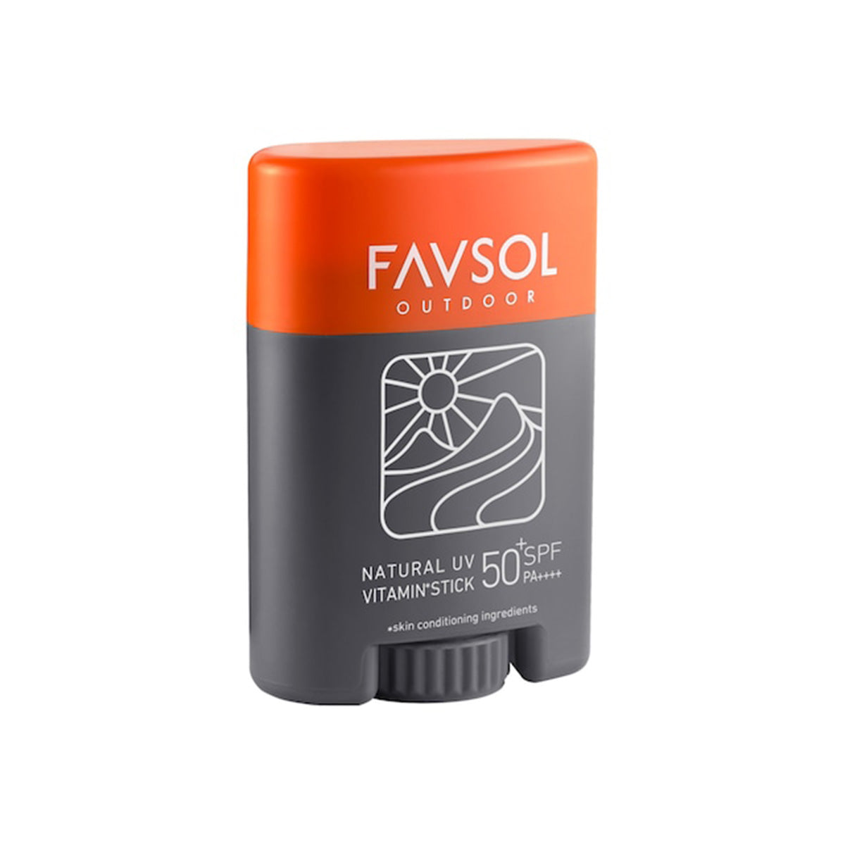 Natural UV Vitamin Stick Sunscreen [Favsol Fab Sol] Stick type SPF50+PA ++++ Pollen Protect PM2.5 Running vegan