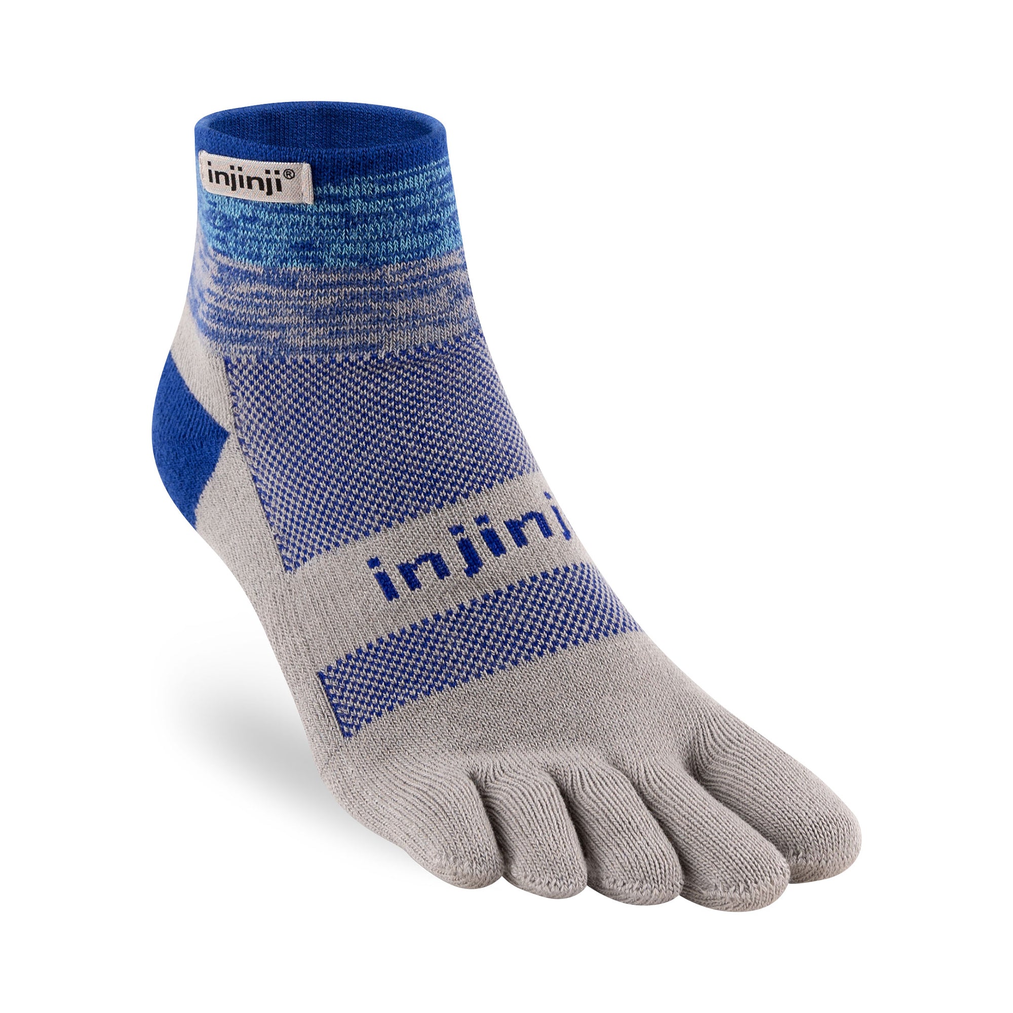 5 Finger Mini Crew Socks Trail Mid Wait [Injinji Inji]