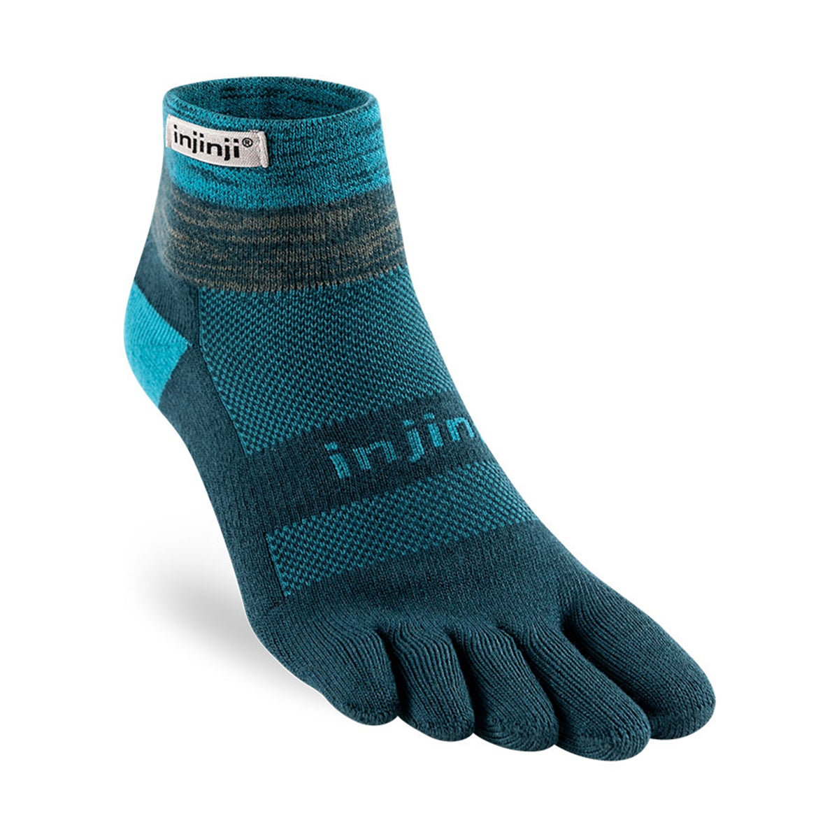 5 Finger Mini Crew Socks Trail Mid Wait [Injinji Inji]