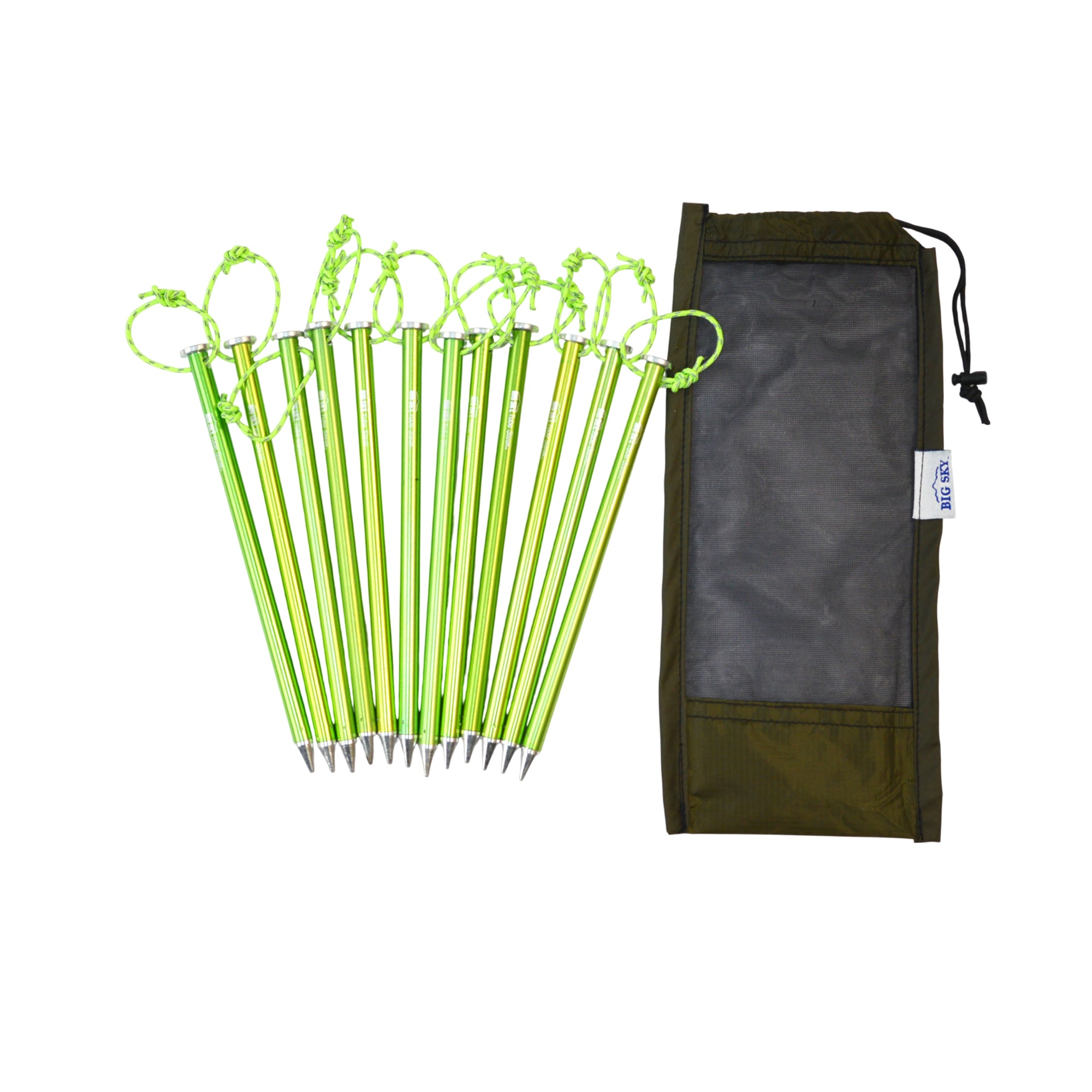 BIGSKY BIG SKY Tube Steak 18cm Tent Peg Set of 12