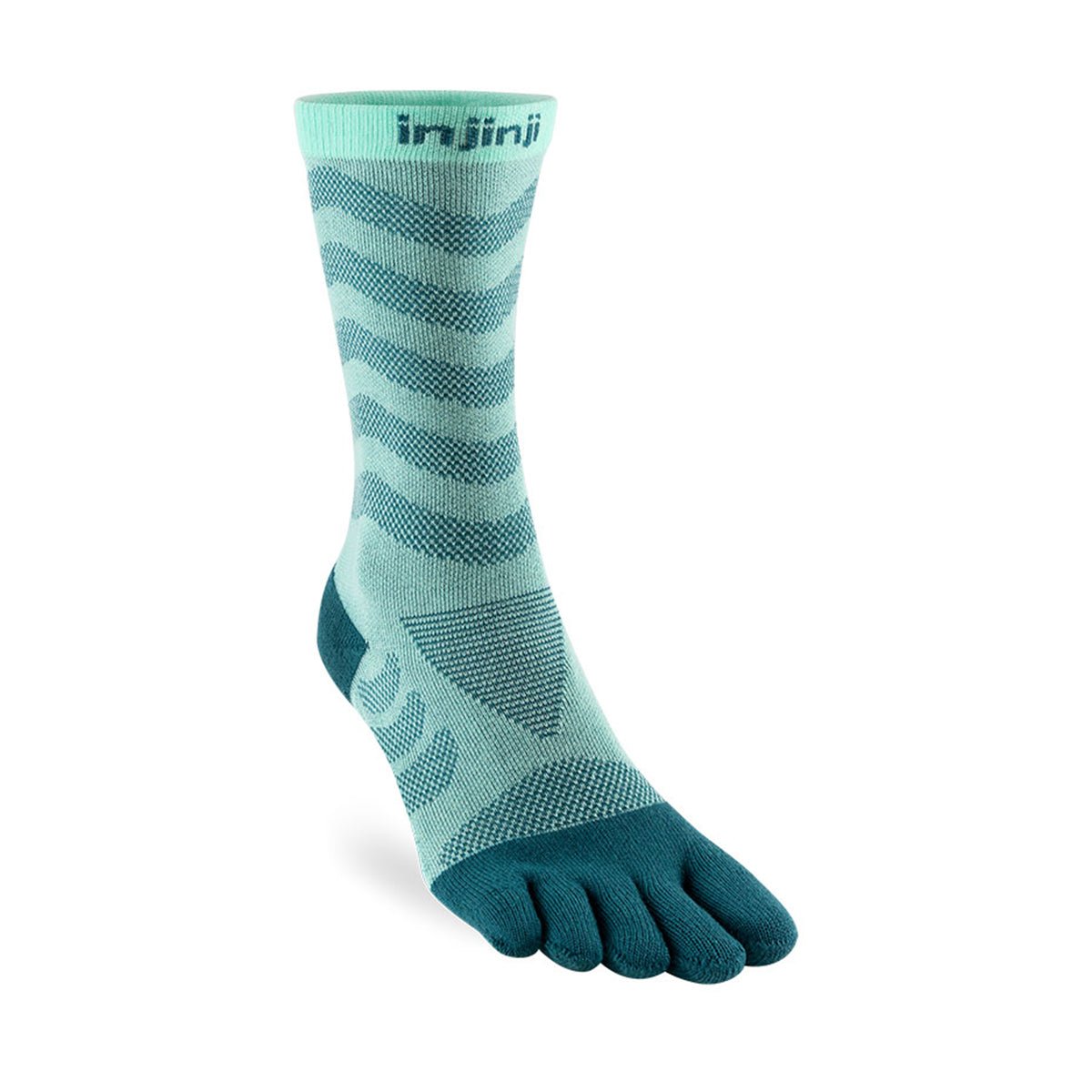 (21.5-25.0cm) 5 finger crew socks Women's Ultralan [INJINJI Injin]