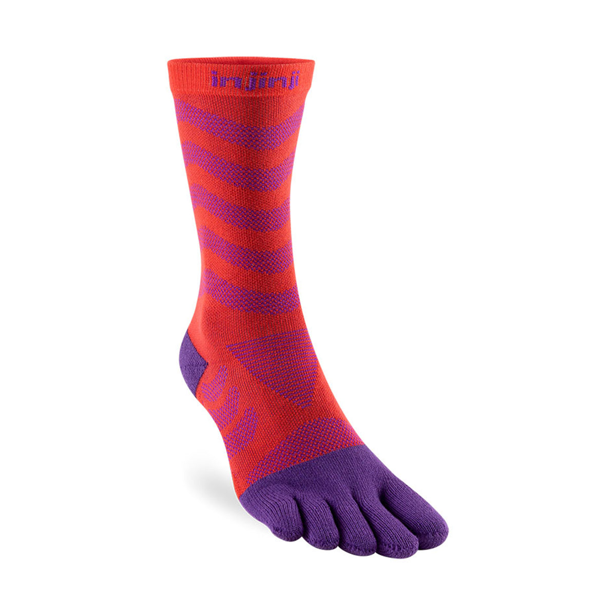 (21.5-25.0cm) 5 finger crew socks Women's Ultralan [INJINJI Injin]