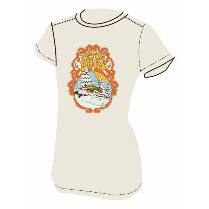 Teton Bros. W Deeep Powder Tee (Women's Print T)